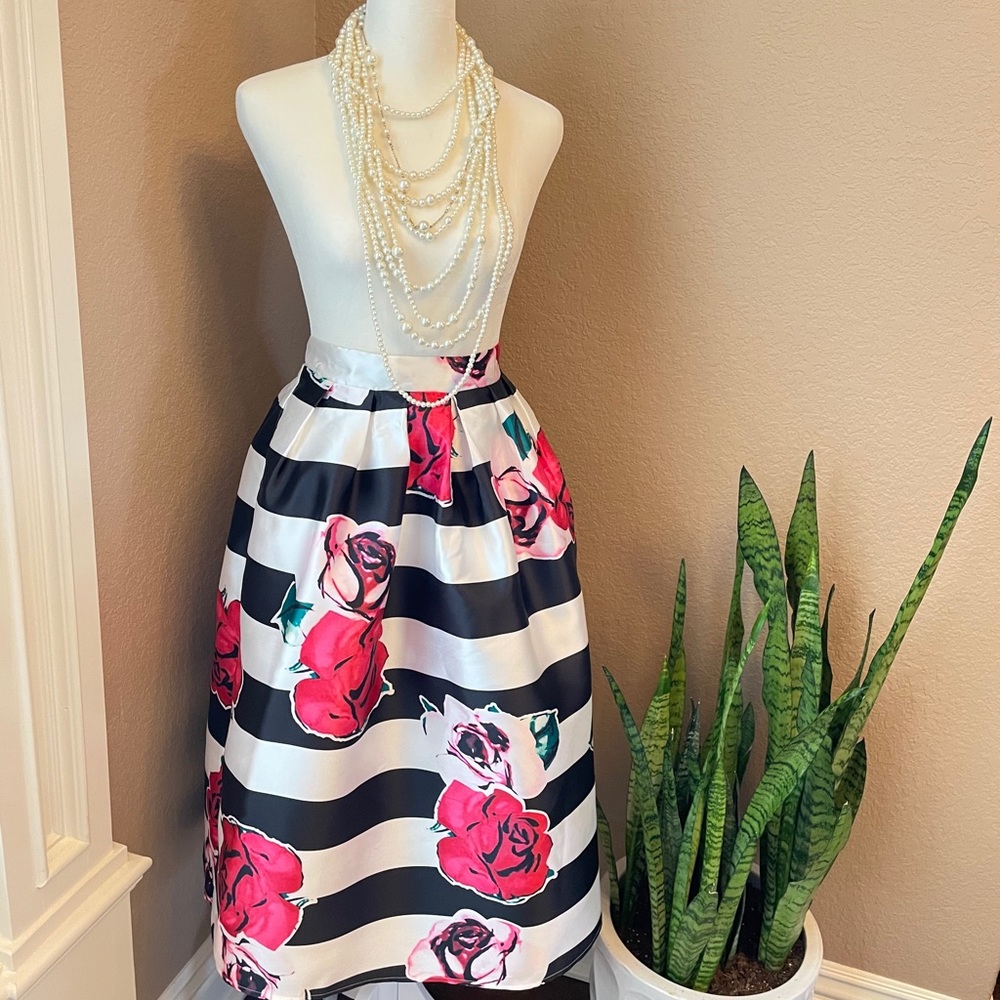 Stripes & Florals Skirt